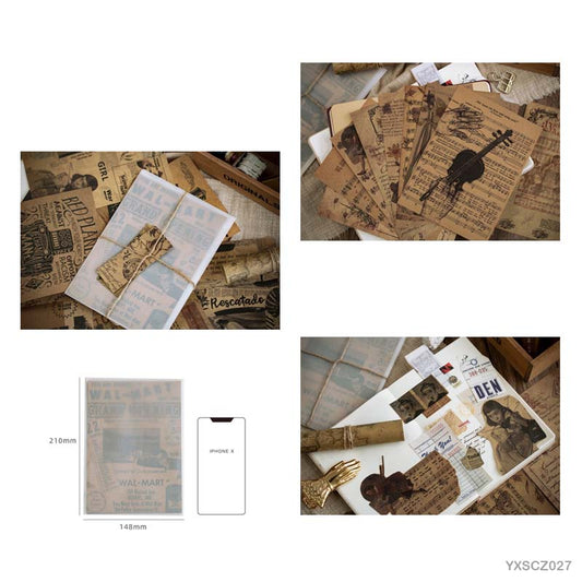 Vintage Sheets Set – 10 sheets- Past story – CPJ397