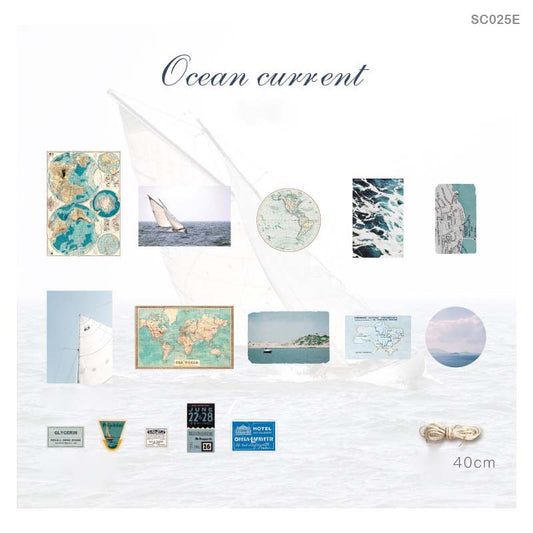Places To Explore Stickers set – Ocean Current – 30 Pieces – CPJ 453