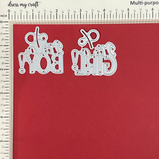 Boy + Girl -Die Set – 2 pieces- d 163