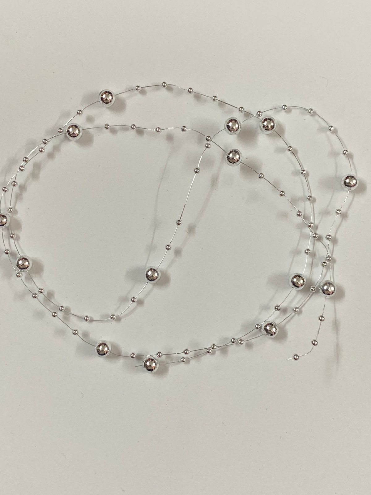 Beads / Pearl Lace – 5 Mtr -Color – Silver