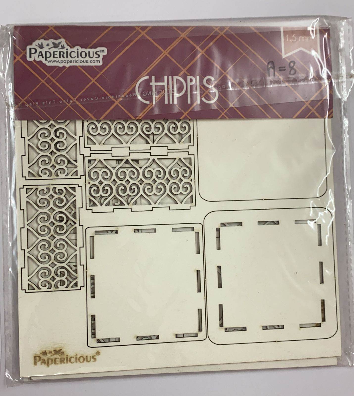 PAPERICIOUS – 3D Chipboard Embellishments – Unassembled Wedding Cake