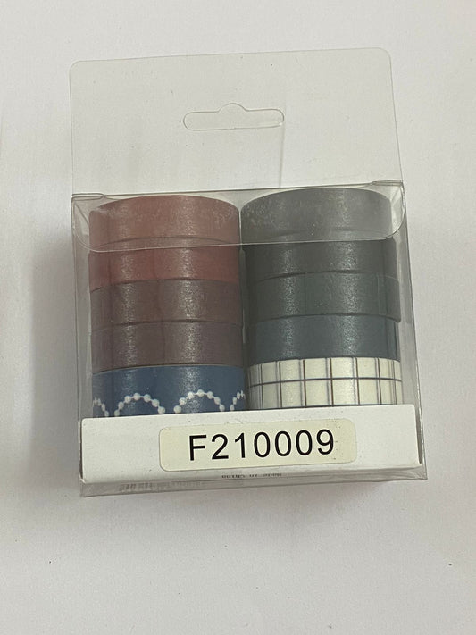 Washi Tape – Set of 10 tapes Design- F- 9