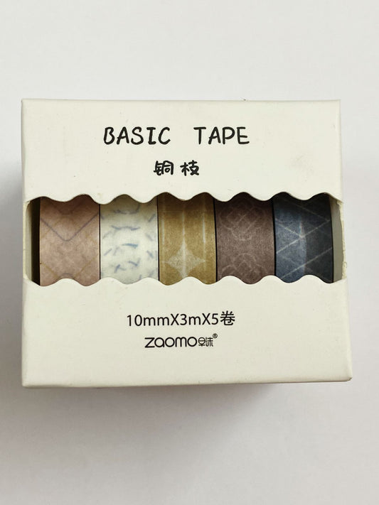 Washi Tape – Set of 5 tapes Design-QJD-9