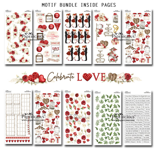 Celebrate Love – Motif Bundle – 10 sheets