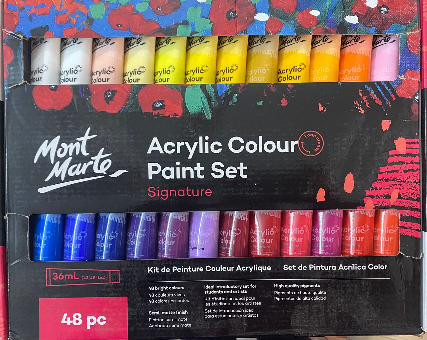 Acrylic Colour Paint Set Signature 48 pieces