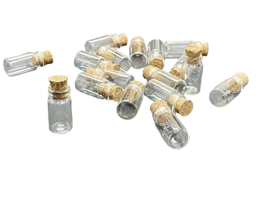 Miniature Glass Bottles Design-10- Size: 11*22 MM