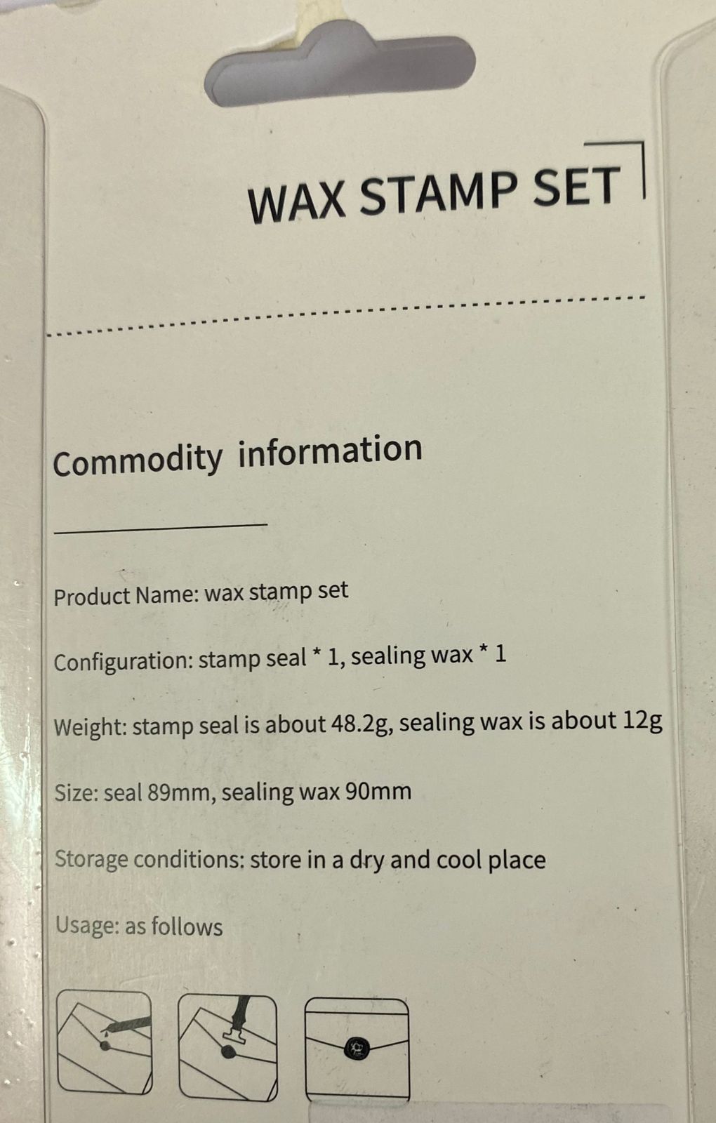 Wax Seal Stamp set design 18- Open Here