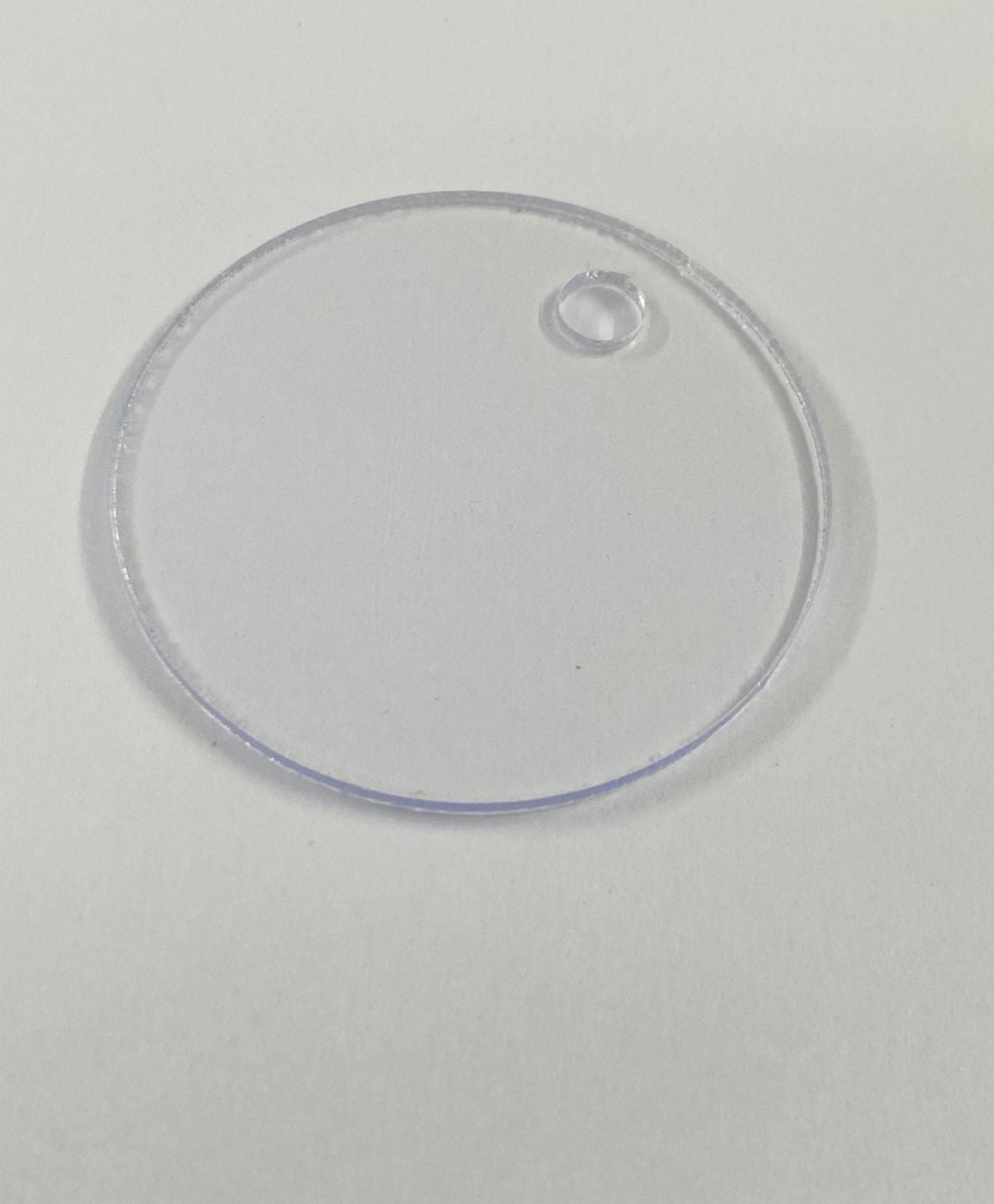 Acrylic Circle with hole- 2 inch - 2pieces