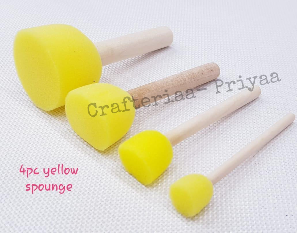 Round Sponge Brush Set-4 pieces