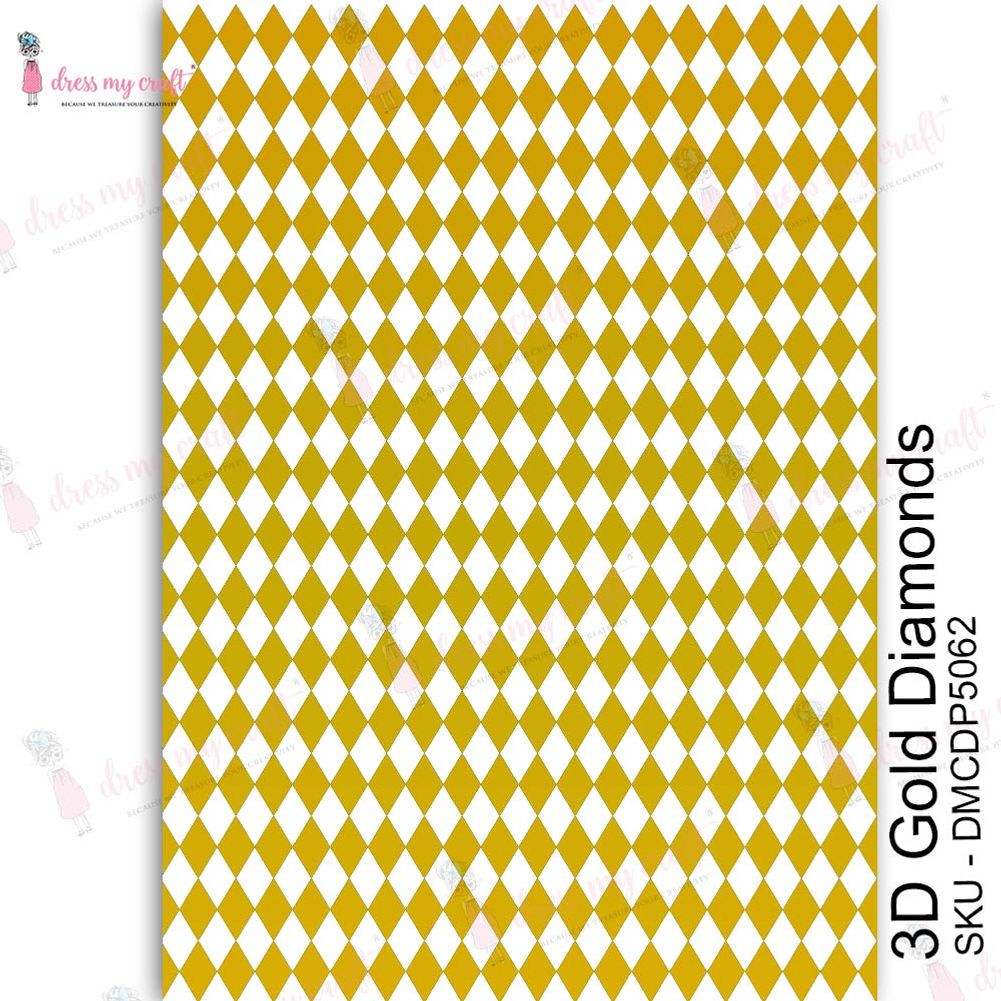 3D gold Diamonds – Transfer Me