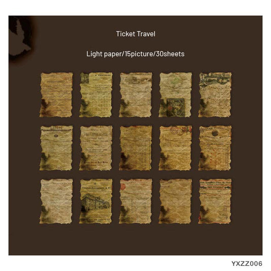 Paper Cutout – Ticket Travel – CPJ-255