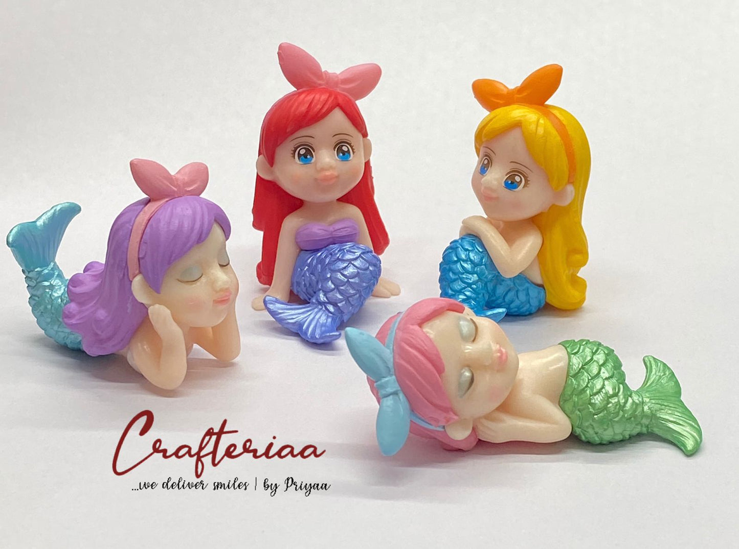 Mermaid – miniature 4 pieces – design D300