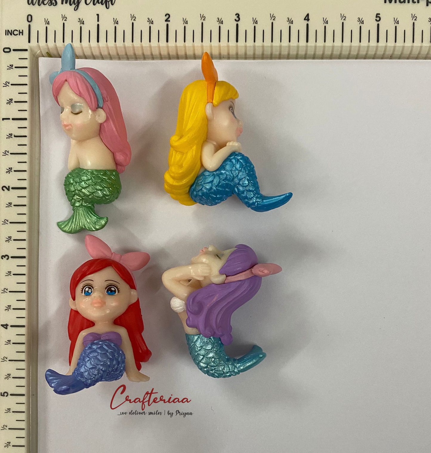 Mermaid – miniature 4 pieces – design D300