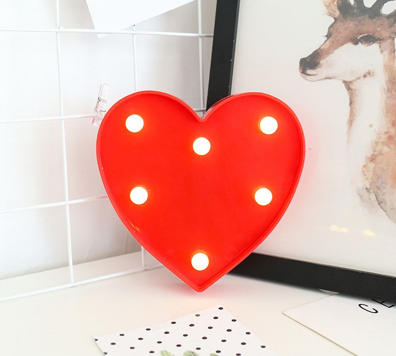Heart – Led Light Box – Red