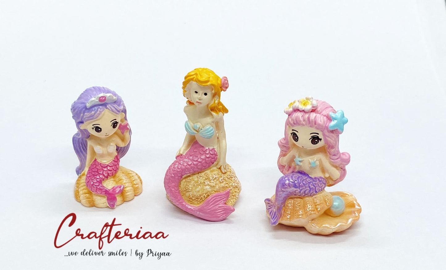 Mermaid – miniature 3 pieces – design D303