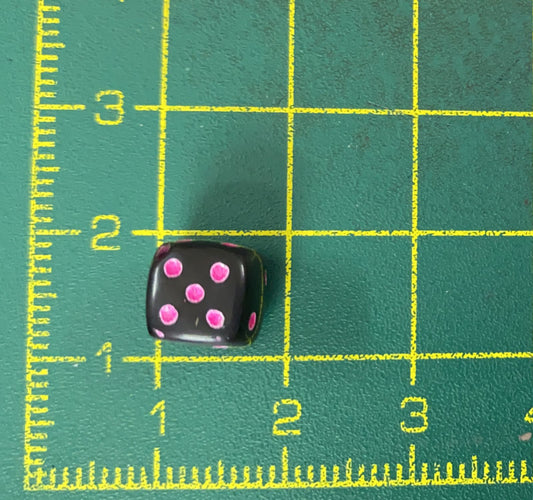 Dice Beads- 25 gm – Black , design -6