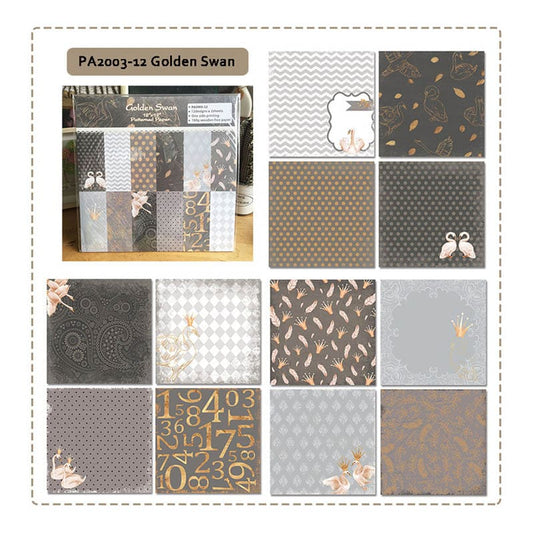 Golden Swan -12*12 Inches