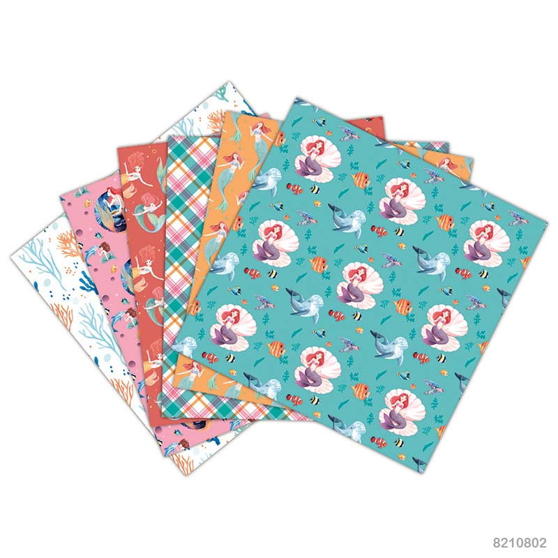 Paper Designer-8×8 Inches- Mermaid