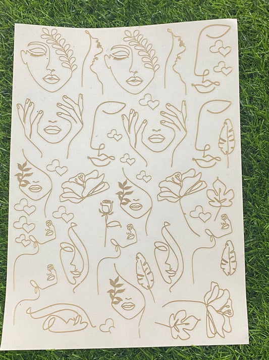 Metal Sticker – Design 3 – A4 size