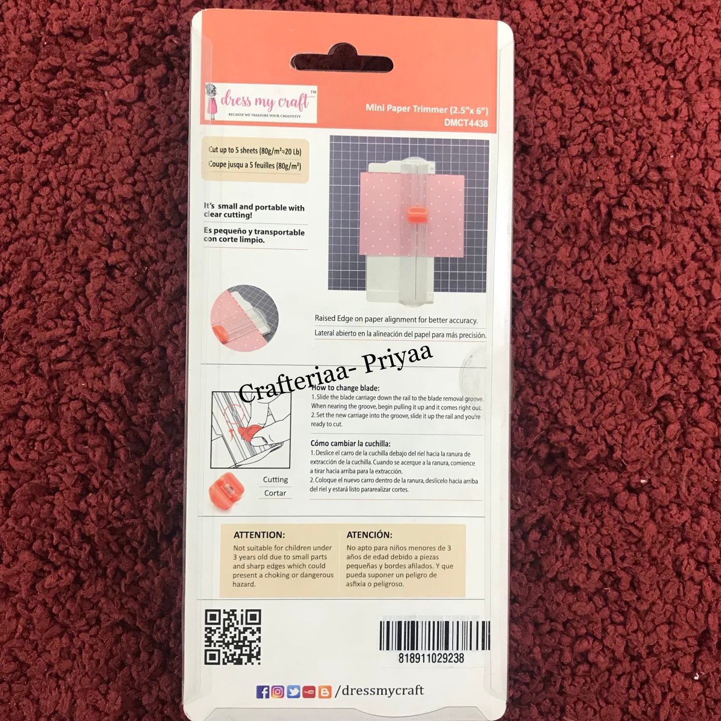 Mini Paper Trimmer (2.5 inch X 6 inch)