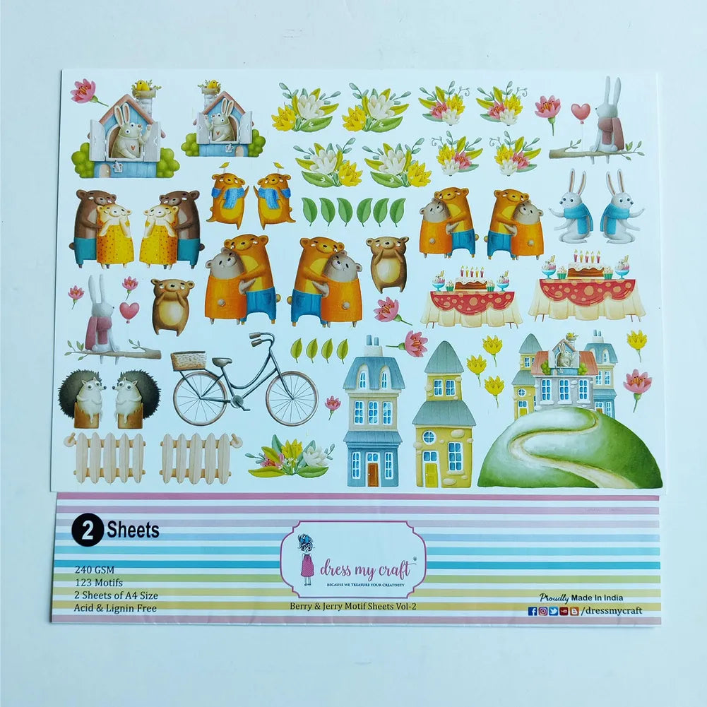 Berry & Jerry Motif Sheets Vol-2