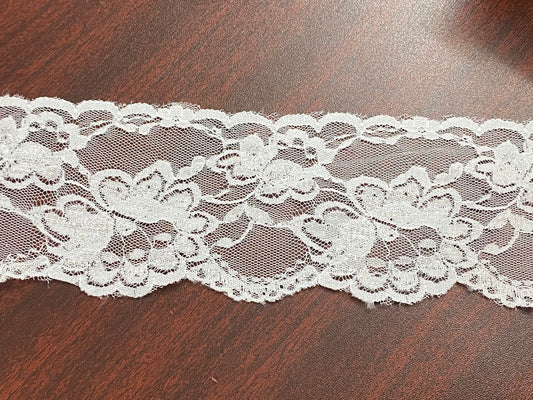 Net Lace- 1 mtr – White