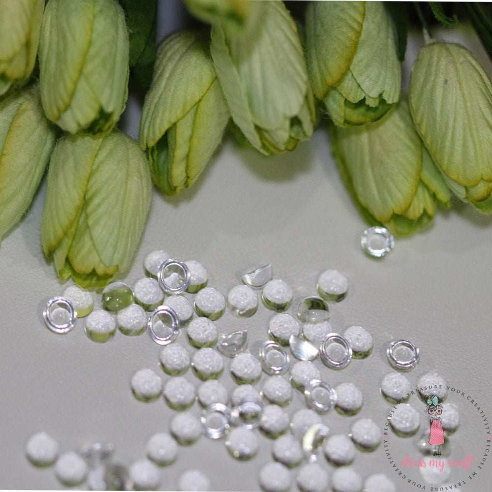 Clear Water Droplets 1- size: 4 mm