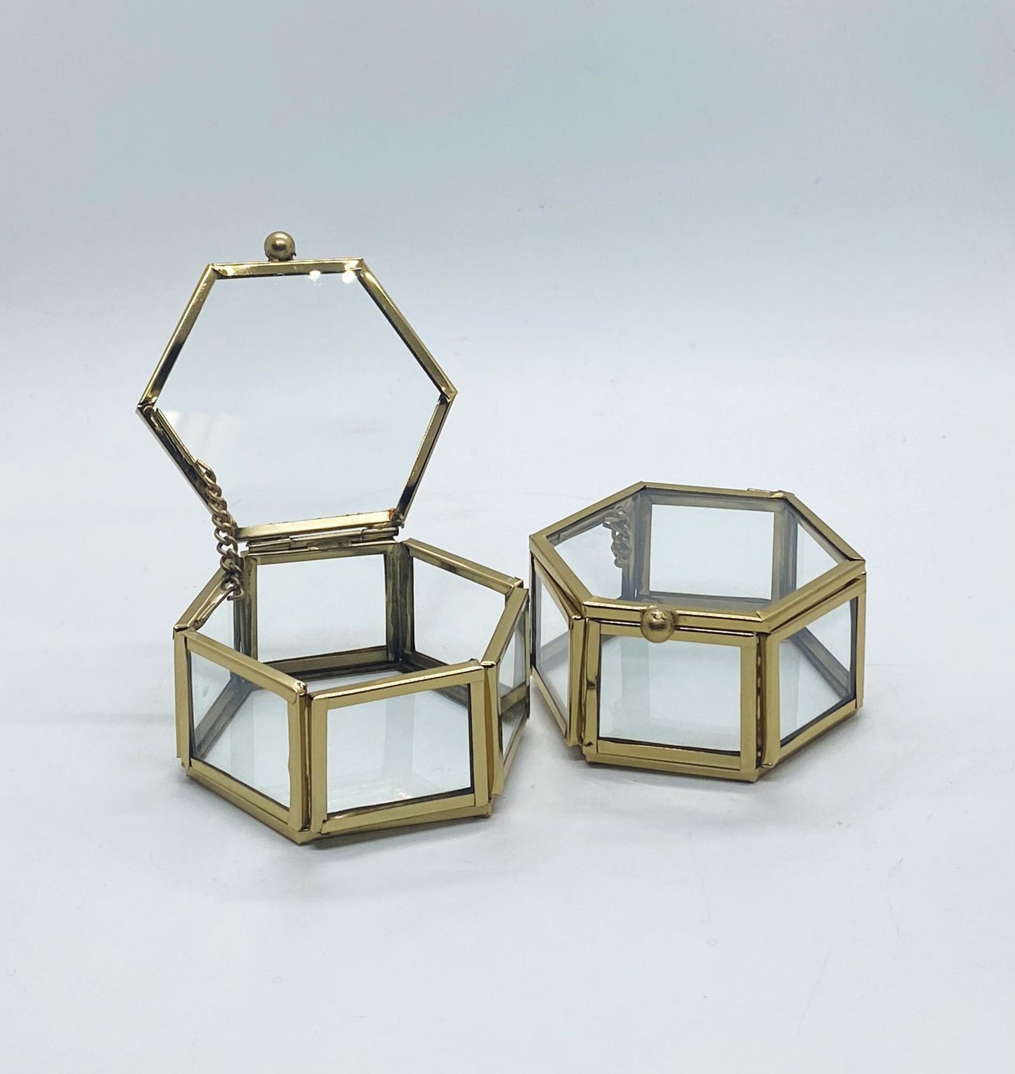 Vintage Glass Box Set for Ring – 1 pieces