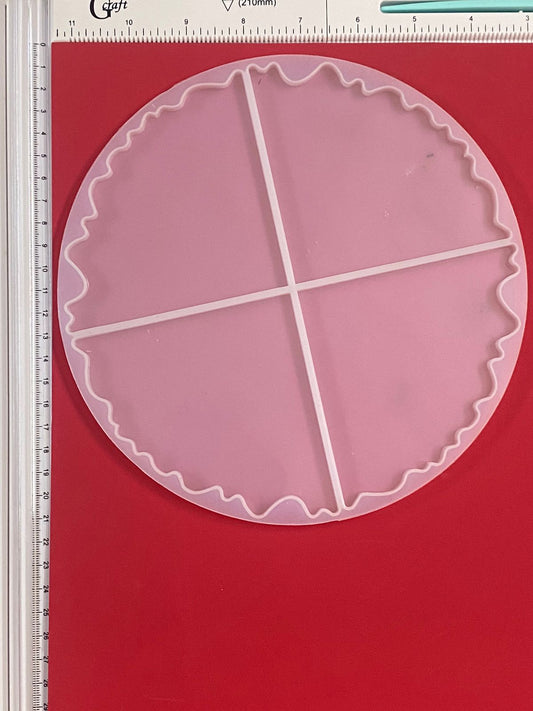 Mould- Design 347 Agate Pizza coaster