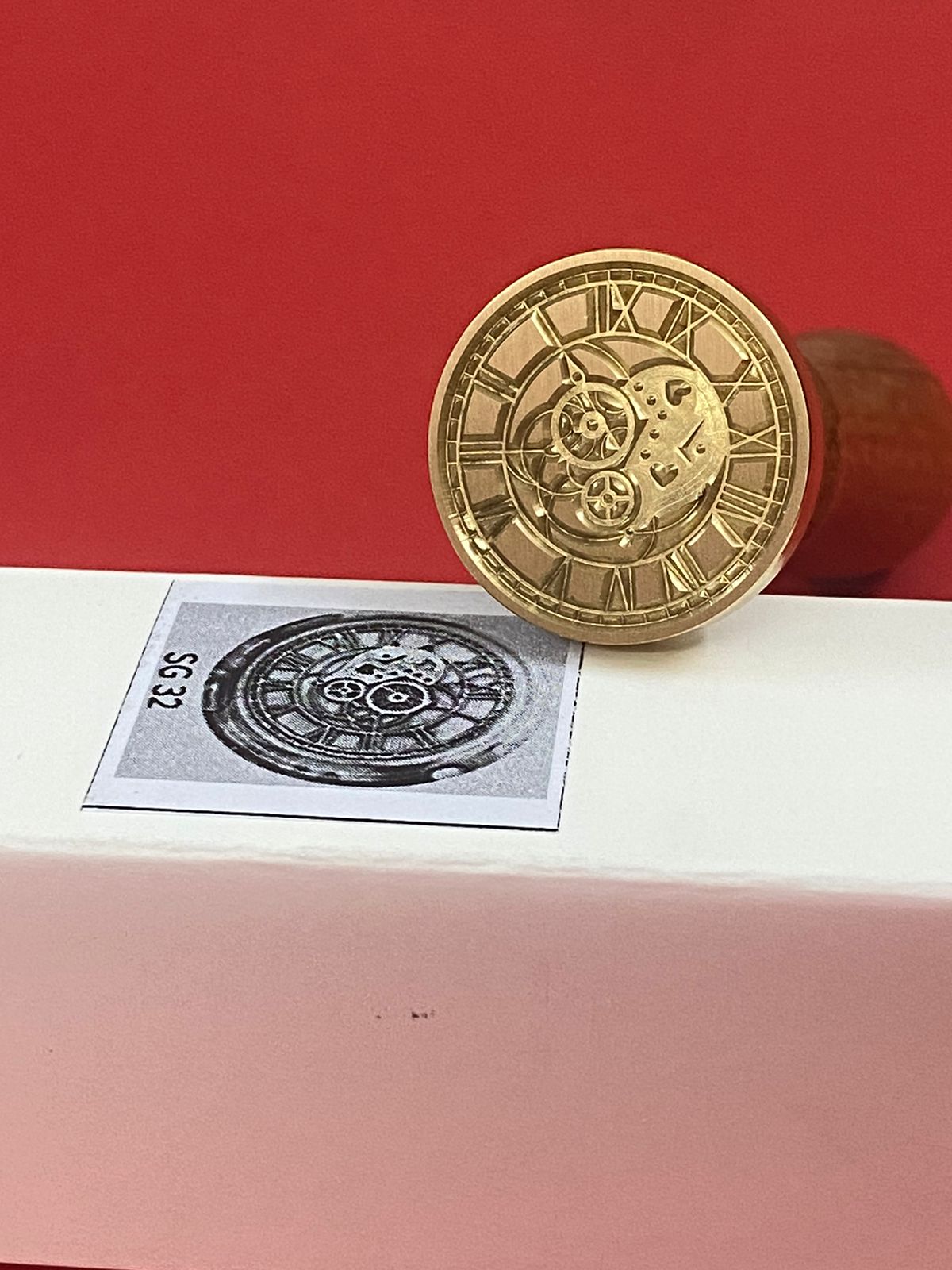 Wax Seal Stamp – CLOCK- Design no. -173