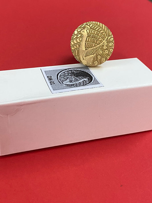 Wax Seal Stamp – PEACOCK- Design no. -180