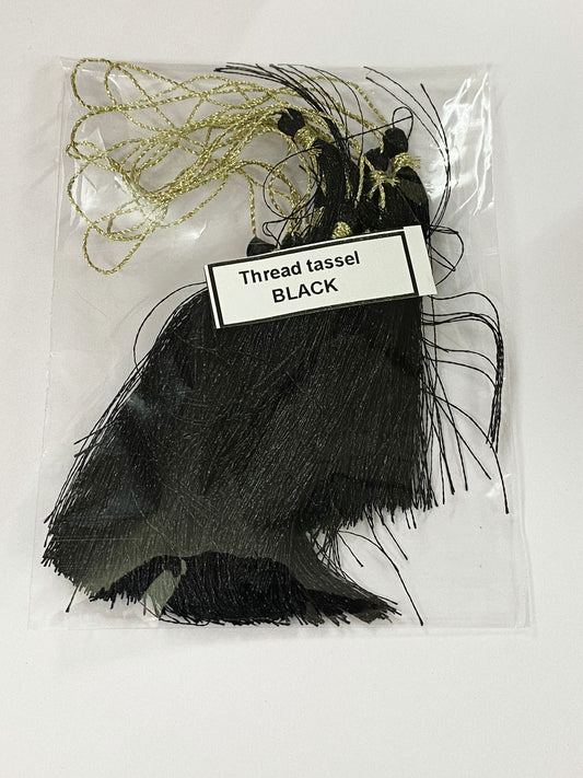 Thread Tassels – 10 Pieces – Black