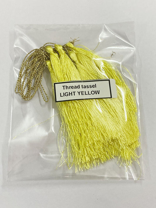 Thread Tassels – 10 Pieces – Light Yellow