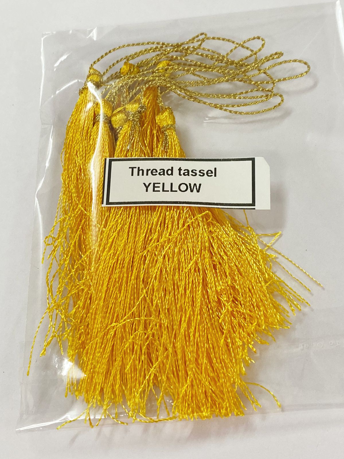 Thread Tassels – 10 Pieces – Yellow