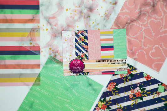 VL01 – Printed Vellum- A4 Size- 10 sheets – NON-TEARABLE