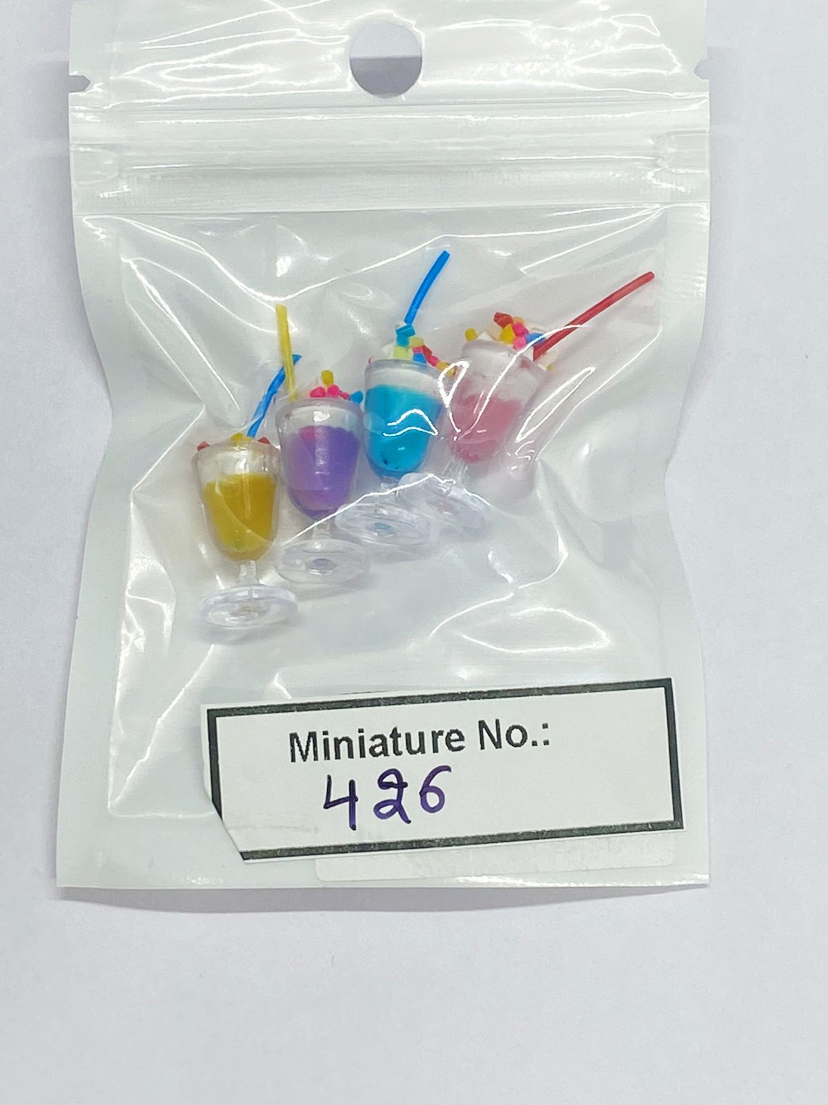 Drinks Miniature – 4 pieces , Design 426