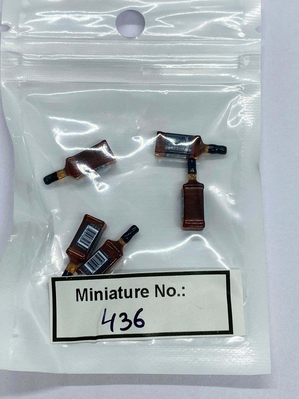 Bottles Miniature, 5 pieces, Design 436