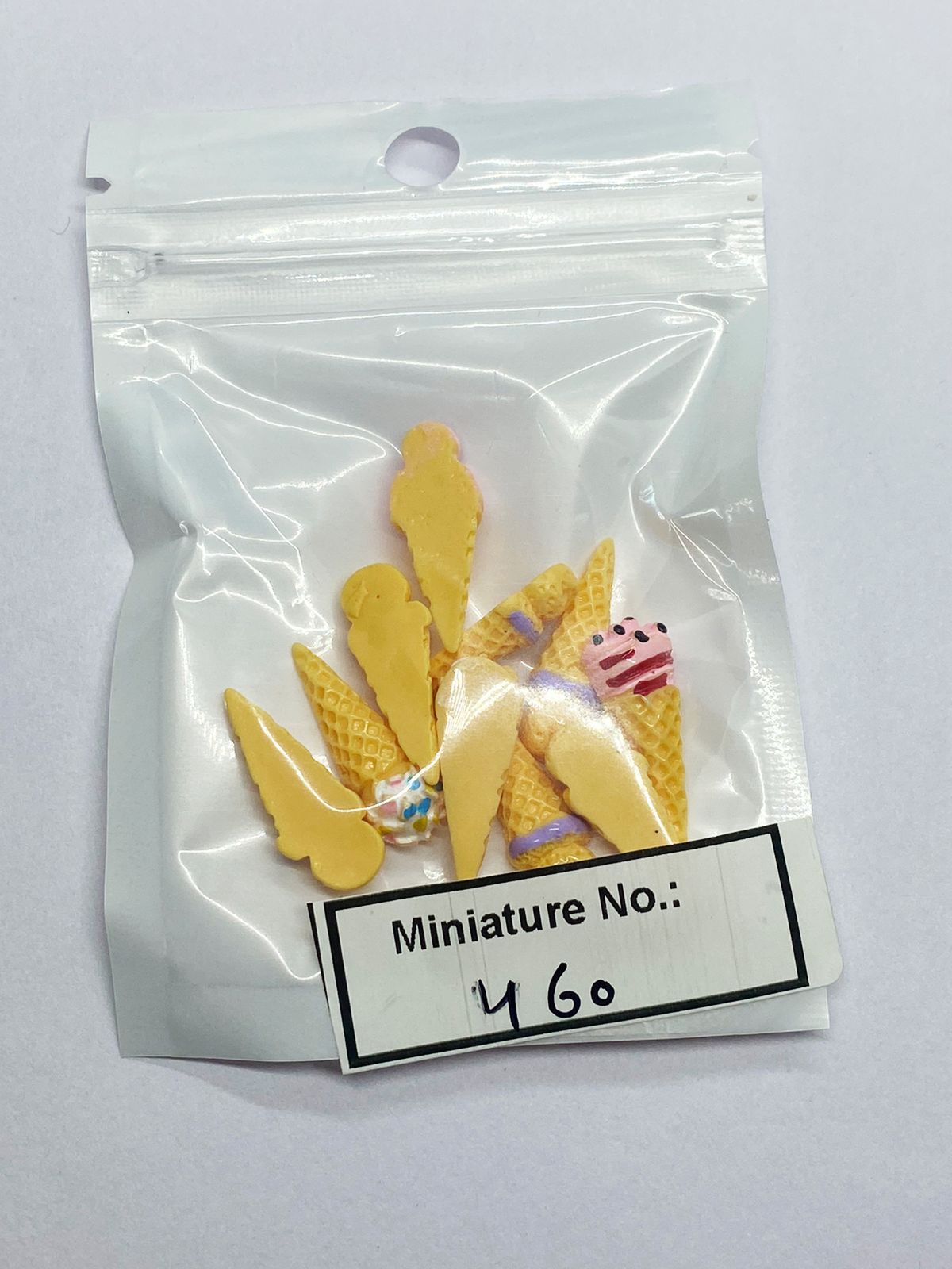 Ice Cream Cones Miniature, 10 pieces, Design 460