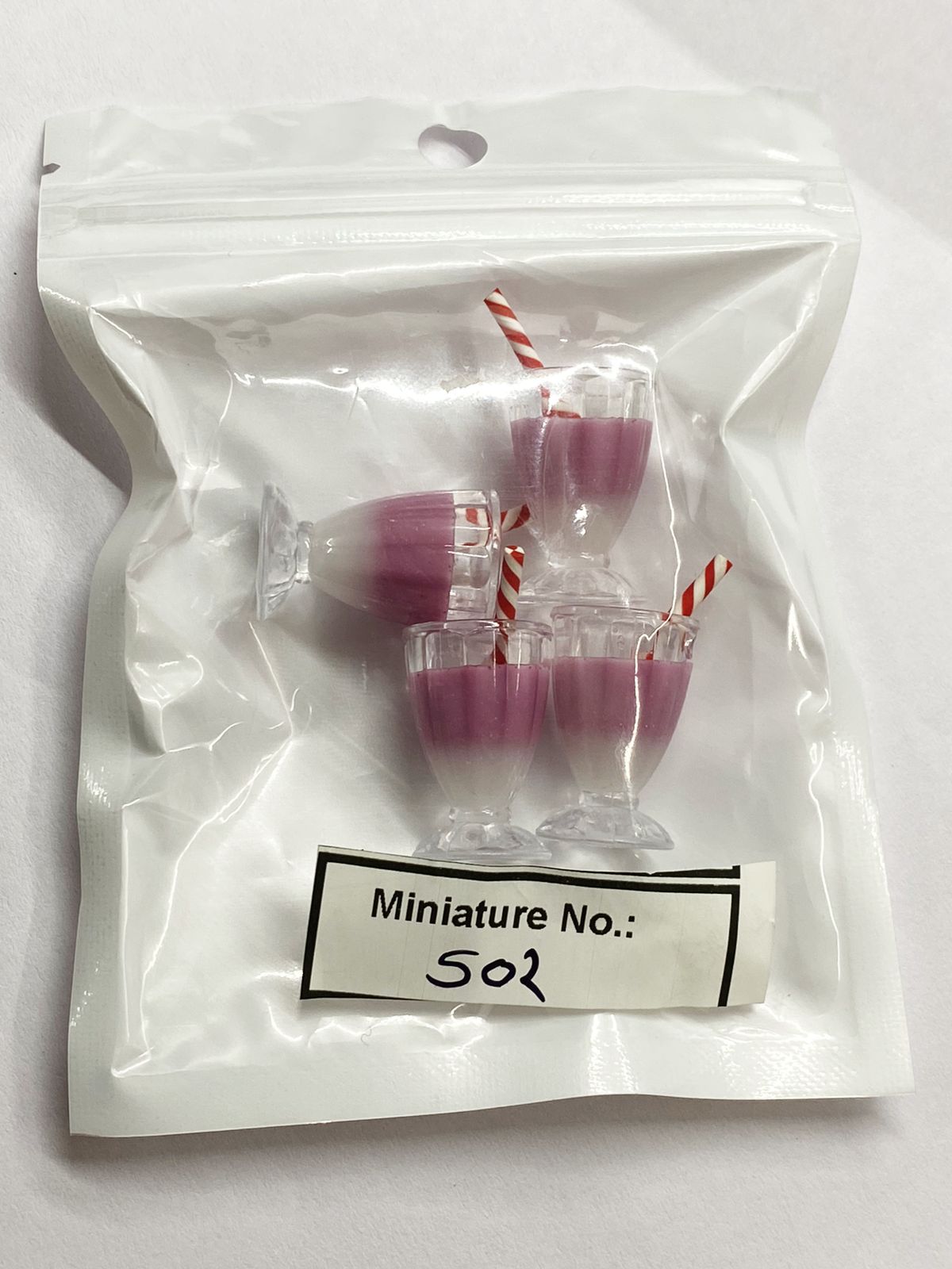 Drinks Miniature, 4 pieces, Design 502