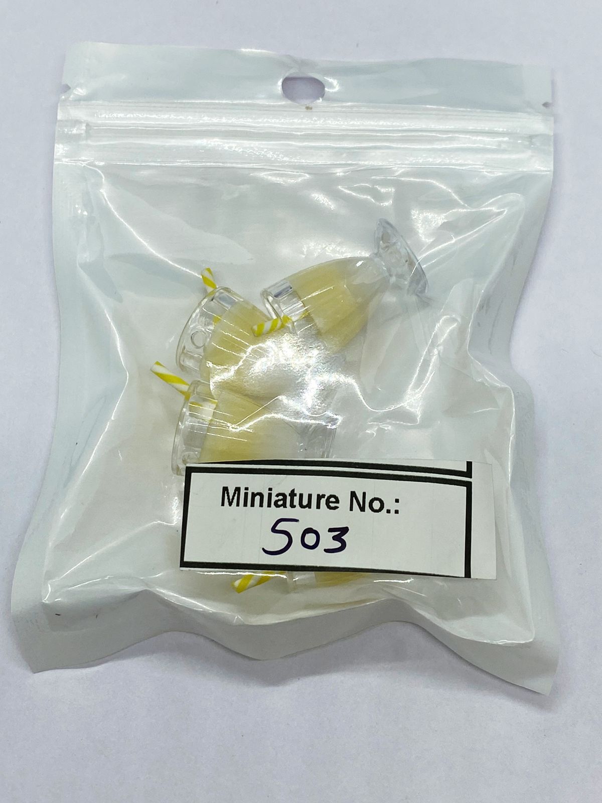 Drinks Miniature, 4 pieces, Design 503