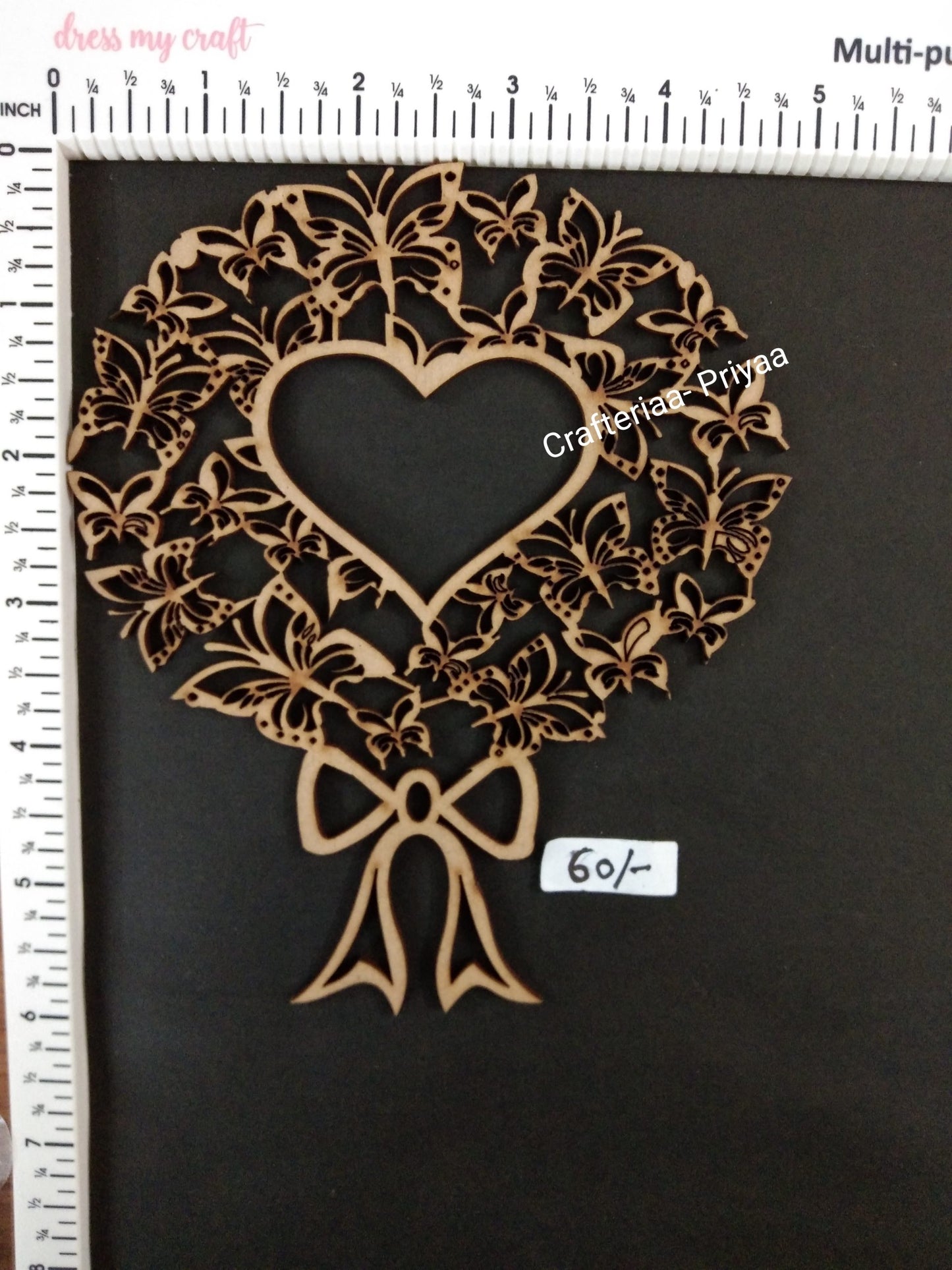 Heart with Bow-1 piece