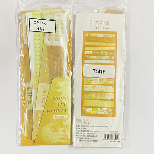 DECO LONG STICKER- Moon and Star – CPJ341