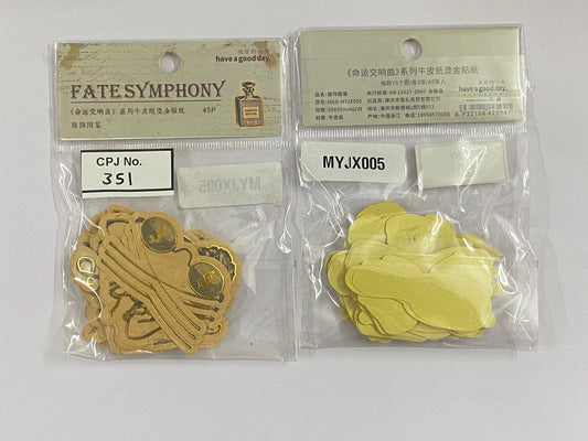 BRONZING PAPER CUTOUT STICKER – CPJ351