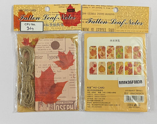 RETRO OLD LABLE – Fallen Leaf Notes, CPJ364