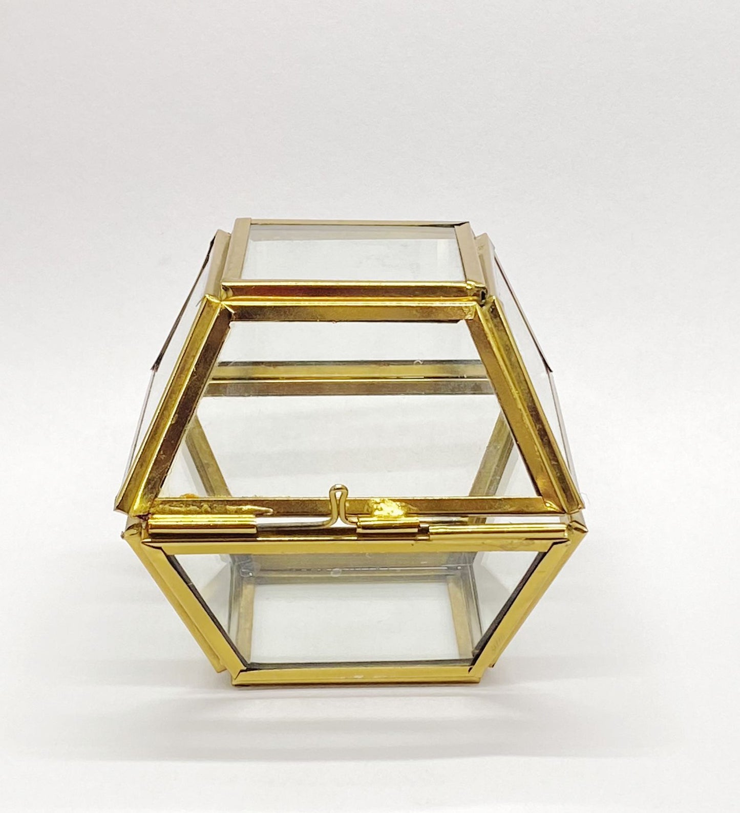 Vintage Glass Box Set for Ring – 2 pieces