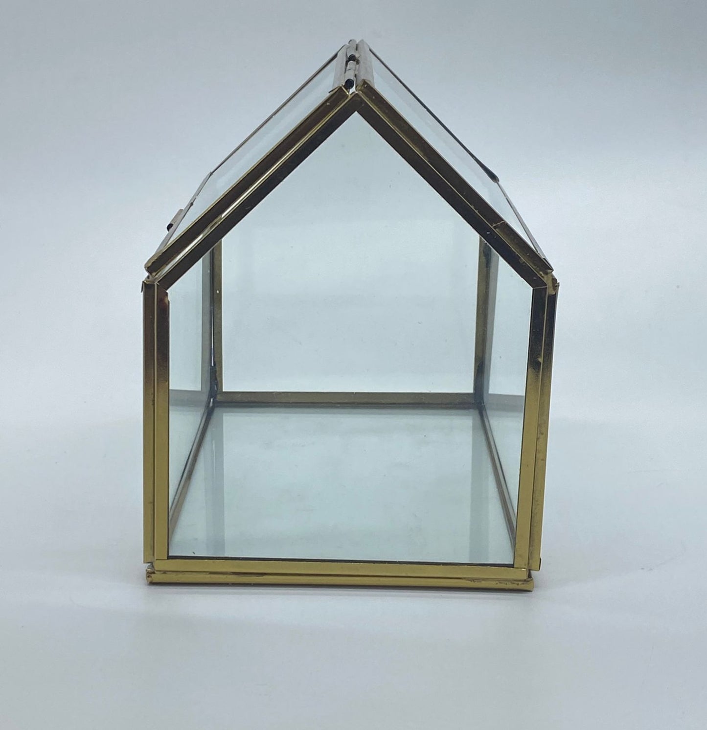 Vintage Glass Box -HUT – 6 x 4 inch