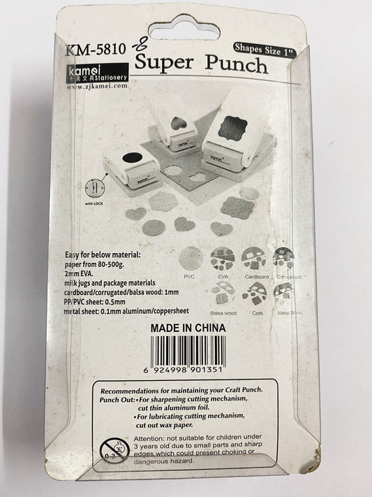 Super Punch- 1 inch size- tag