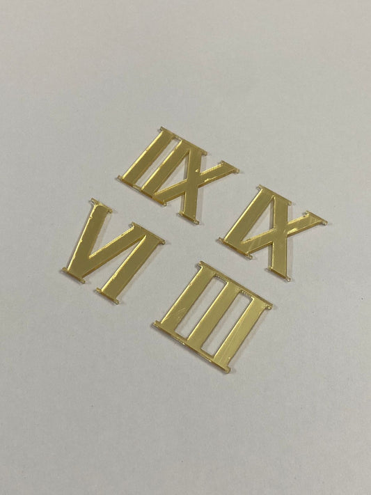 Acrylic Roman numbers – Gold