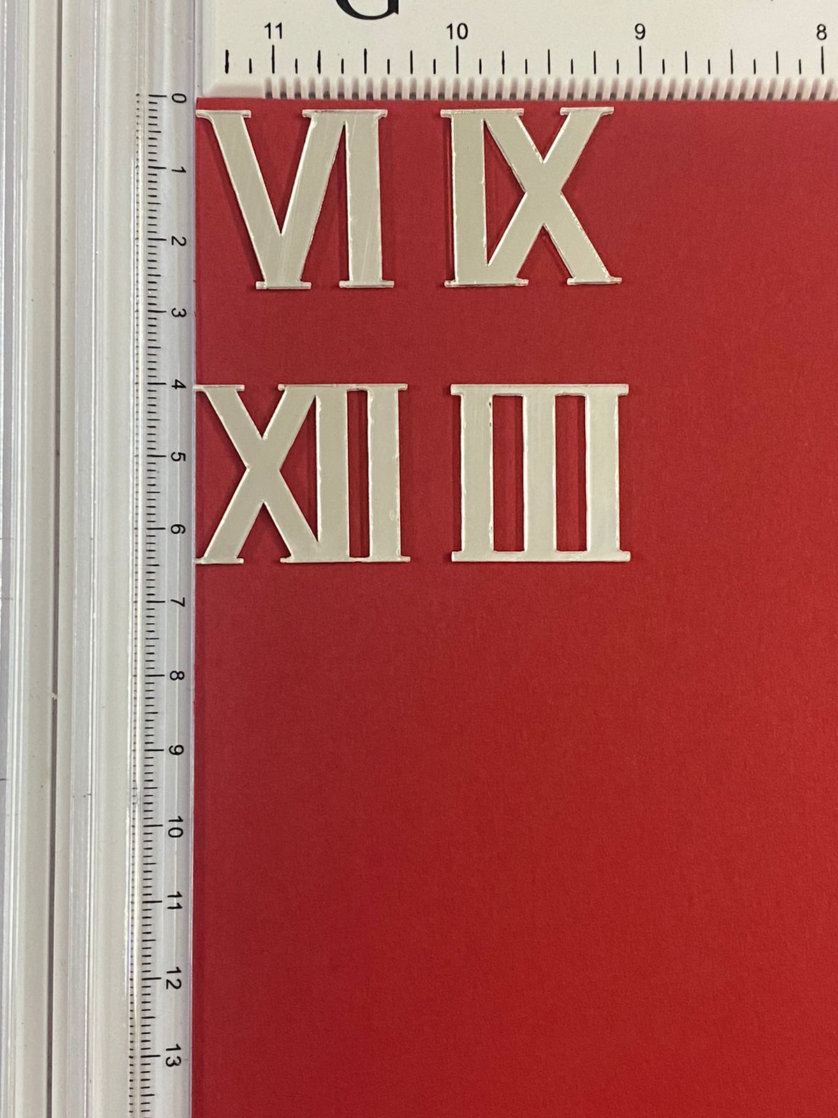 Acrylic Roman numbers – Silver
