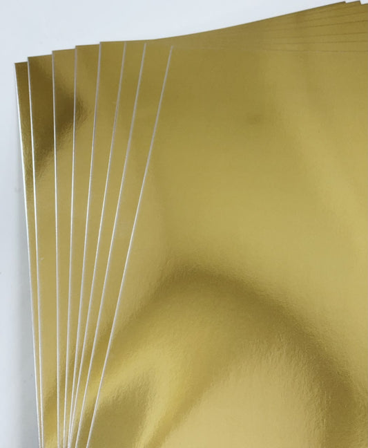 Gold Mirror Cardstock 300 GSM- 50 Sheets- A3 SIZE